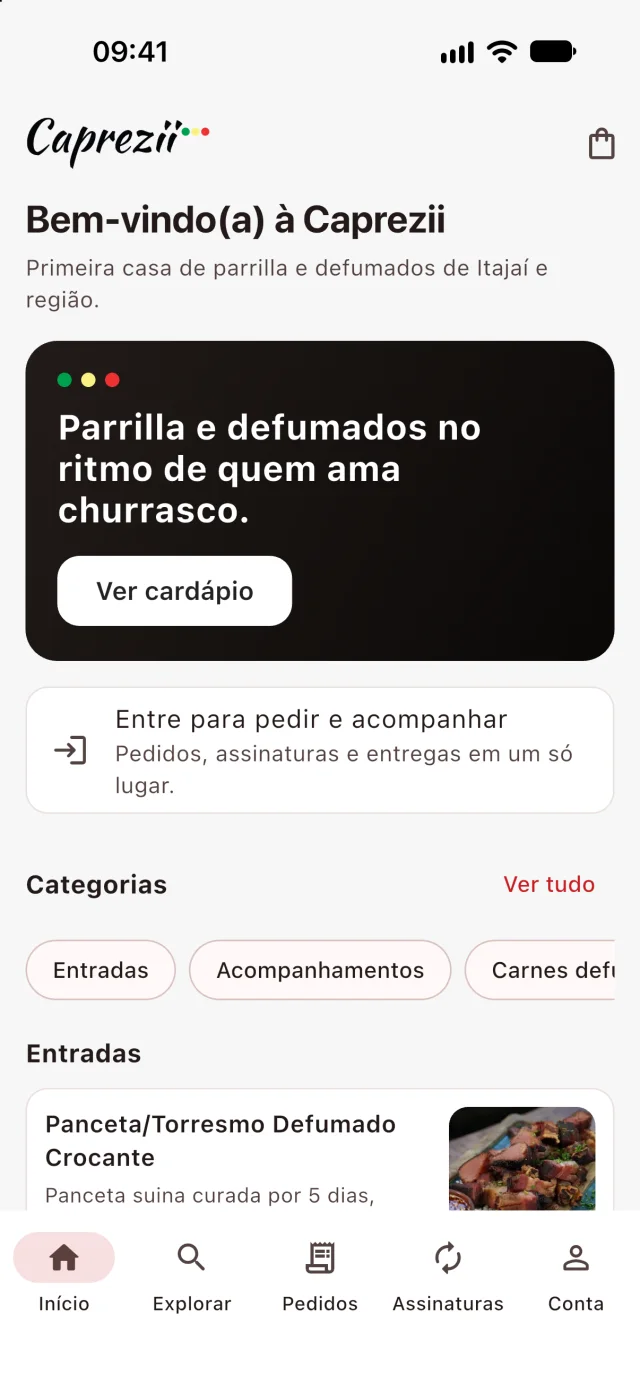 Caprezii — App · tema claro